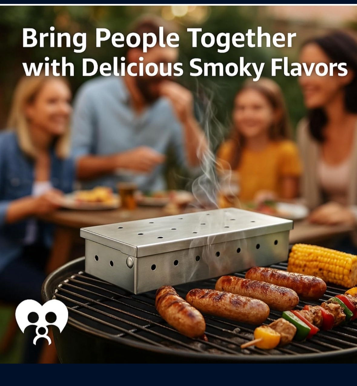 Enhance BBQ Flavor with Stainless Steel Wood Pellet Smoker Box on Any Grill.