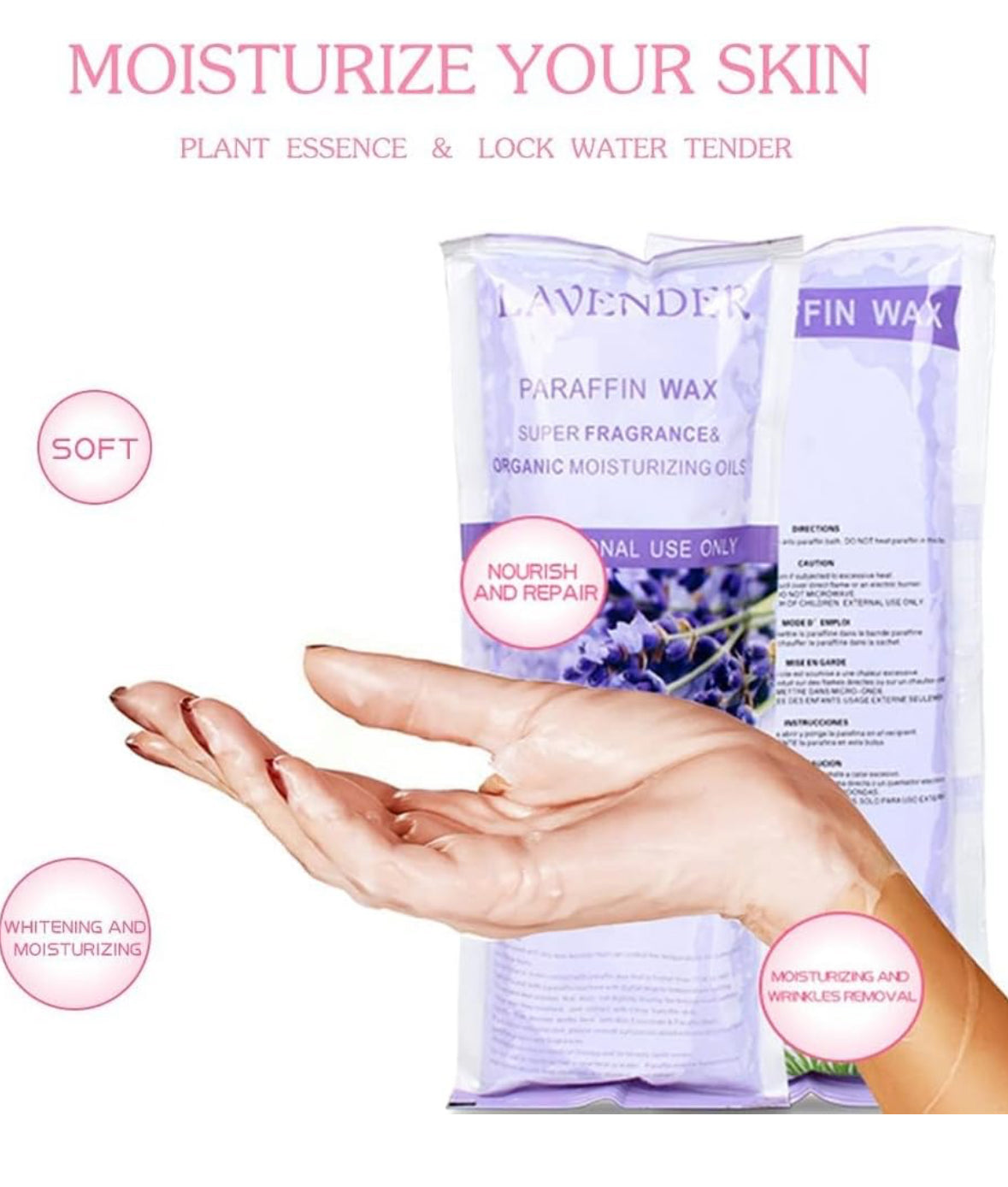Toyar Paraffin Wax Refills, Scented paraffin Wax Beads Blocks for Paraffin Bath, Paraffin Wax Machine Refills for Hand Feet Dry Skin,Rrelieves muscle fatigue, Hydration and nourish