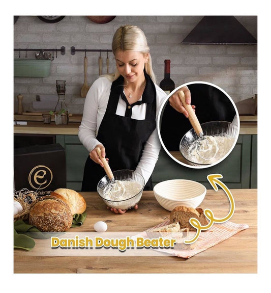 9" Round Bread Proofing Basket - Sourdough Baking Supplies - Banneton Basket for Starter Kit