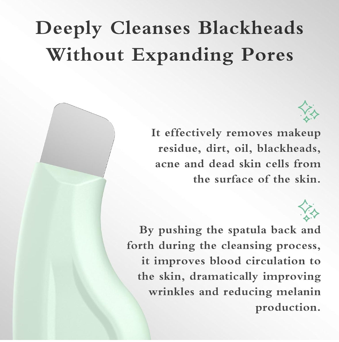 Blackhead Remover Tool, Silicone Face Scraper for Deep Cleansing, Skin Scrubber Face Spatula, Nose Blackhead Remover, Skin Care Tool for Men and Women