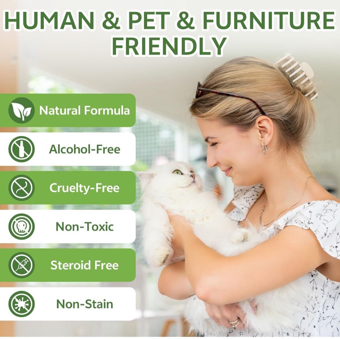 Natural Cat Deterrent Spray, 200ML Kitten Cat Repellent Spray Anti-Scratch for Furniture, Sofas, Curtains, Plants, Non-Toxic, Non-Alcohol Behavior Training