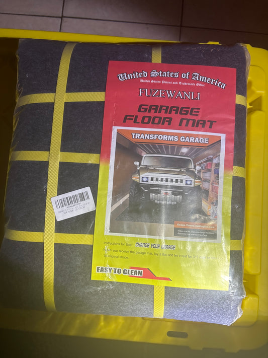 Easy to Clean 17’ 7’X45’ Heavy-Duty PVC Garage Floor Mat with Waterproof Containment Protection for Cars SUVs Trucks Parking Garages Non-Slip Durable Containment Mat Multiple