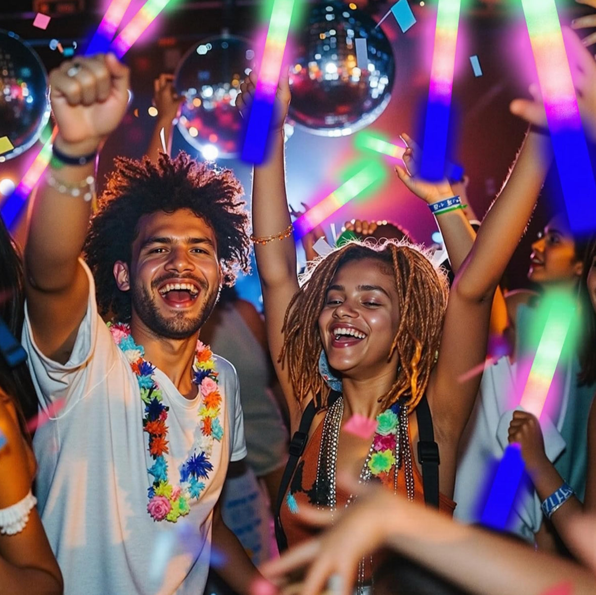 12 PCS Foam Glow Sticks