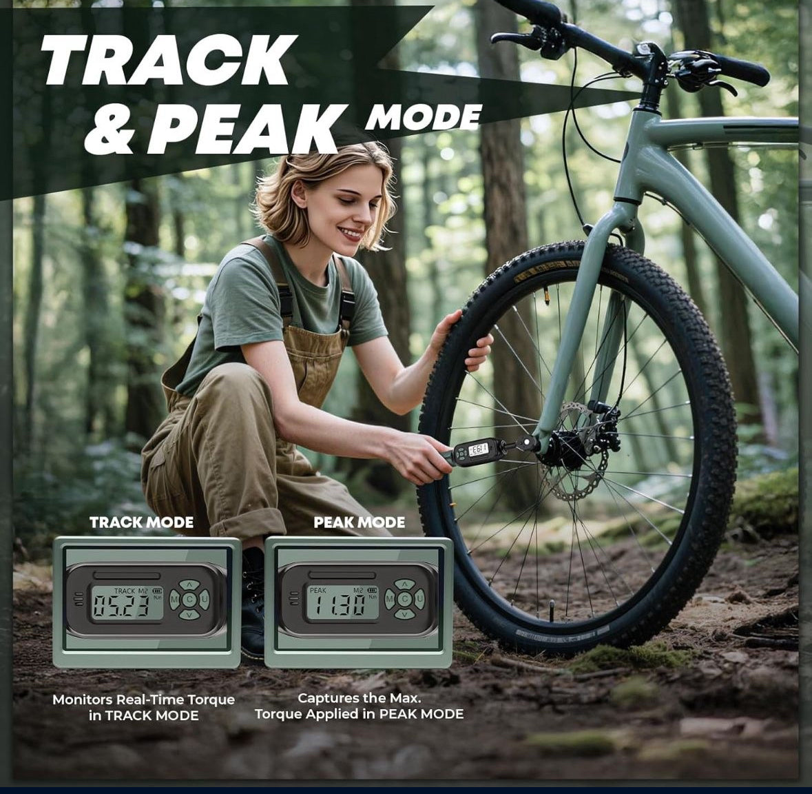 Obtain precise torque measurements with this Digital Torque Wrench Set. Ideal for repairing bikes, motos, and guns. Includes bits and sockets for added versatility.