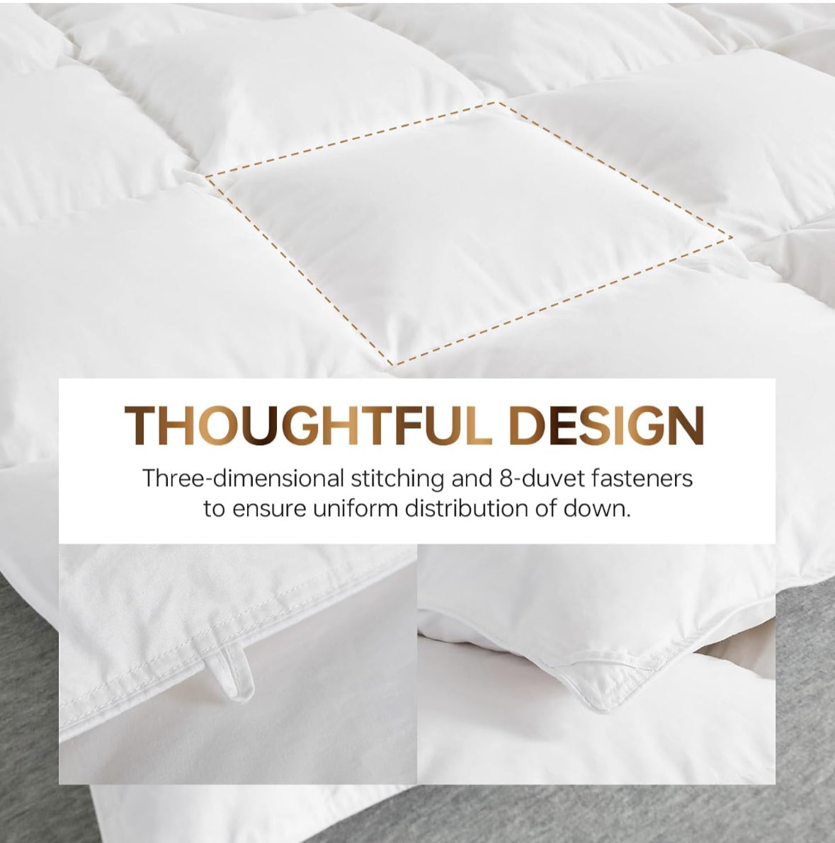 White Goose Down Comforter Queen