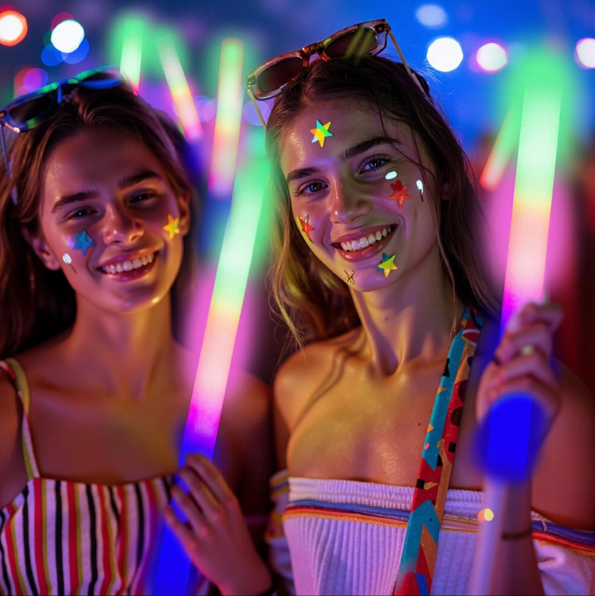 12 PCS Foam Glow Sticks