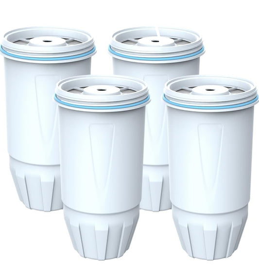 Lifefilter Water Filter Replacement for Pitcher Filters and Dispenser Filters, ZR-001 ZR-003 ZP-600 ZR-017, Multi-Stage Filter System, Reduce TDS, PFOA/PFOS, Chlorine, 4 Pack