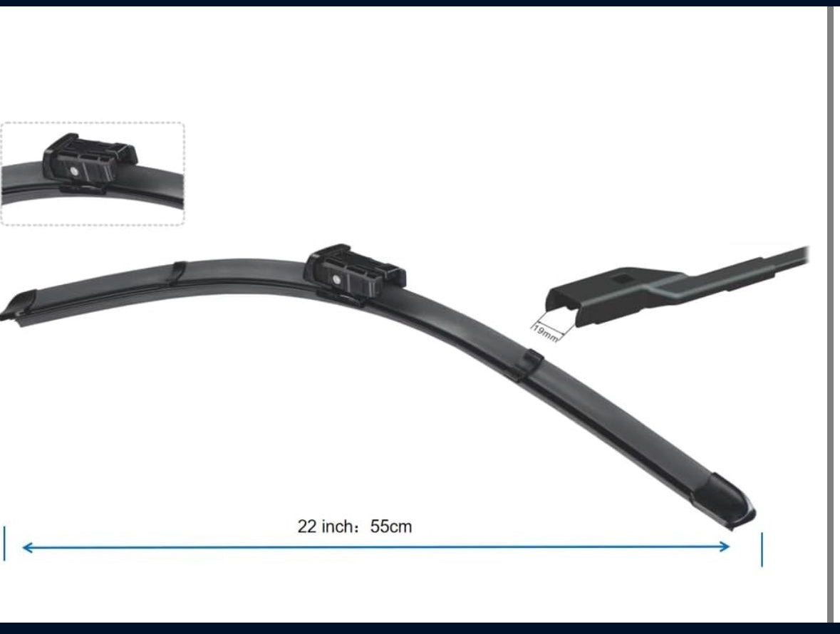 Windshield Wiper Blades replacement for 2014-2018 Chevrolet Silverado, 2014-2018 GMC Sierra，22 inch Wiper blades,Pack of 2,Windshield Wipers meet OEM up