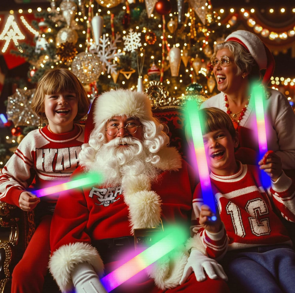 12 PCS Foam Glow Sticks