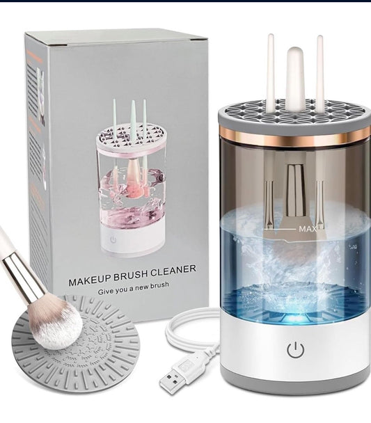Electric Makeup Brush Cleaner - Efficient Electric Makeup Brush Cleaner Machine for Thorough Brush Cleaning, Ideal for Makeup Artists & Enthusiasts