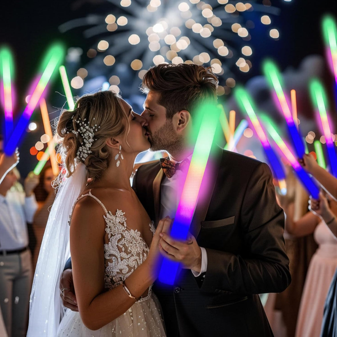 12 PCS Foam Glow Sticks