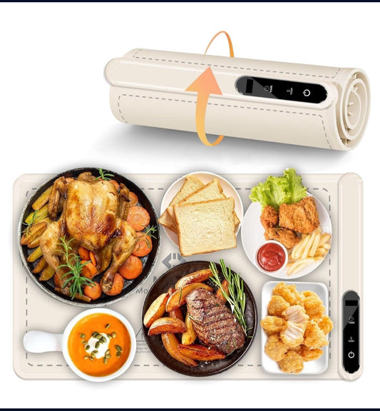 This Food Warmer Electric Warming Tray features a Silicone Electric Heating Tray designed specifically for Buffets Parties. It provides efficient and convenient heating, making it perfect for any gathering or event