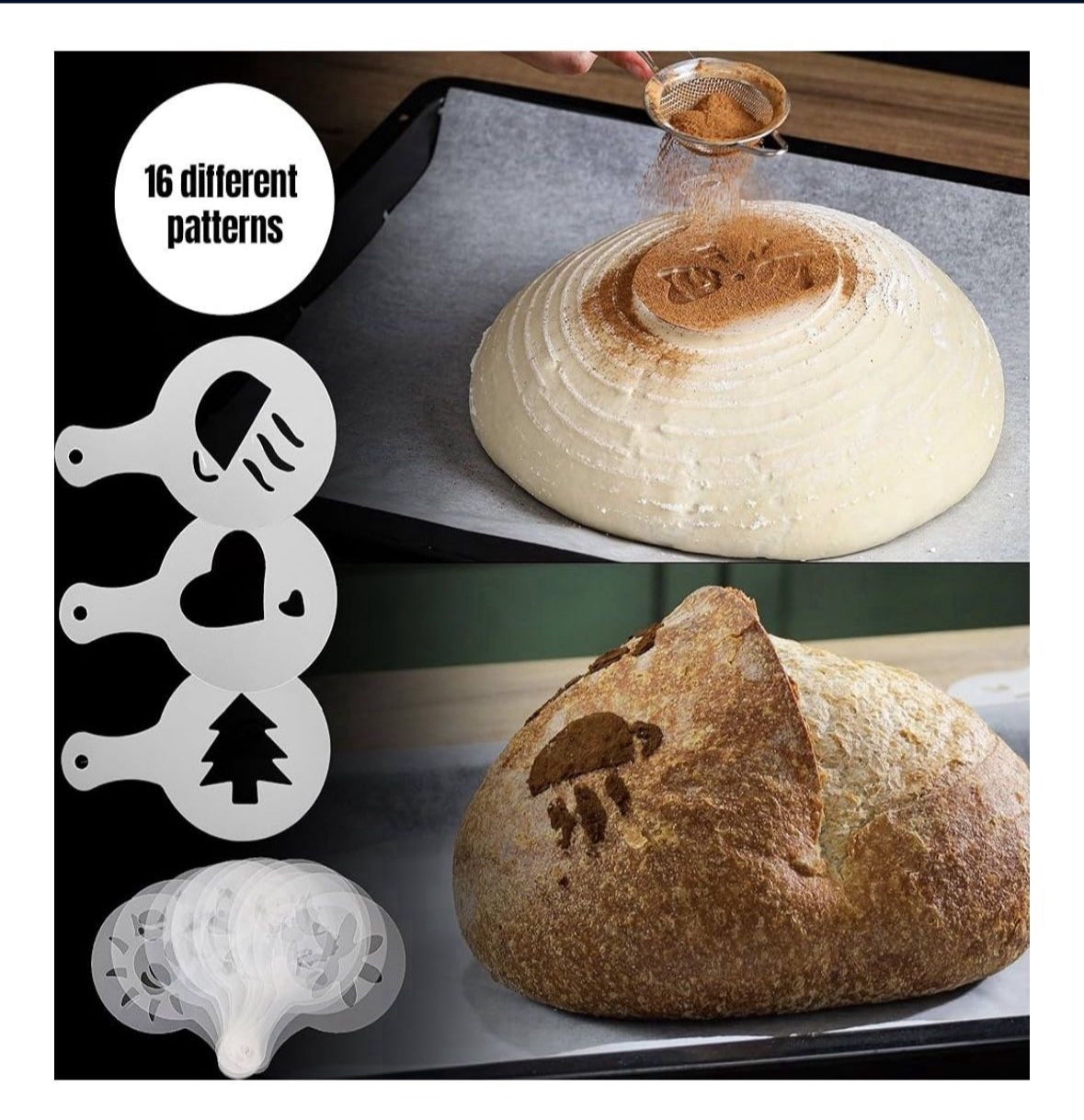 9" Round Bread Proofing Basket - Sourdough Baking Supplies - Banneton Basket for Starter Kit