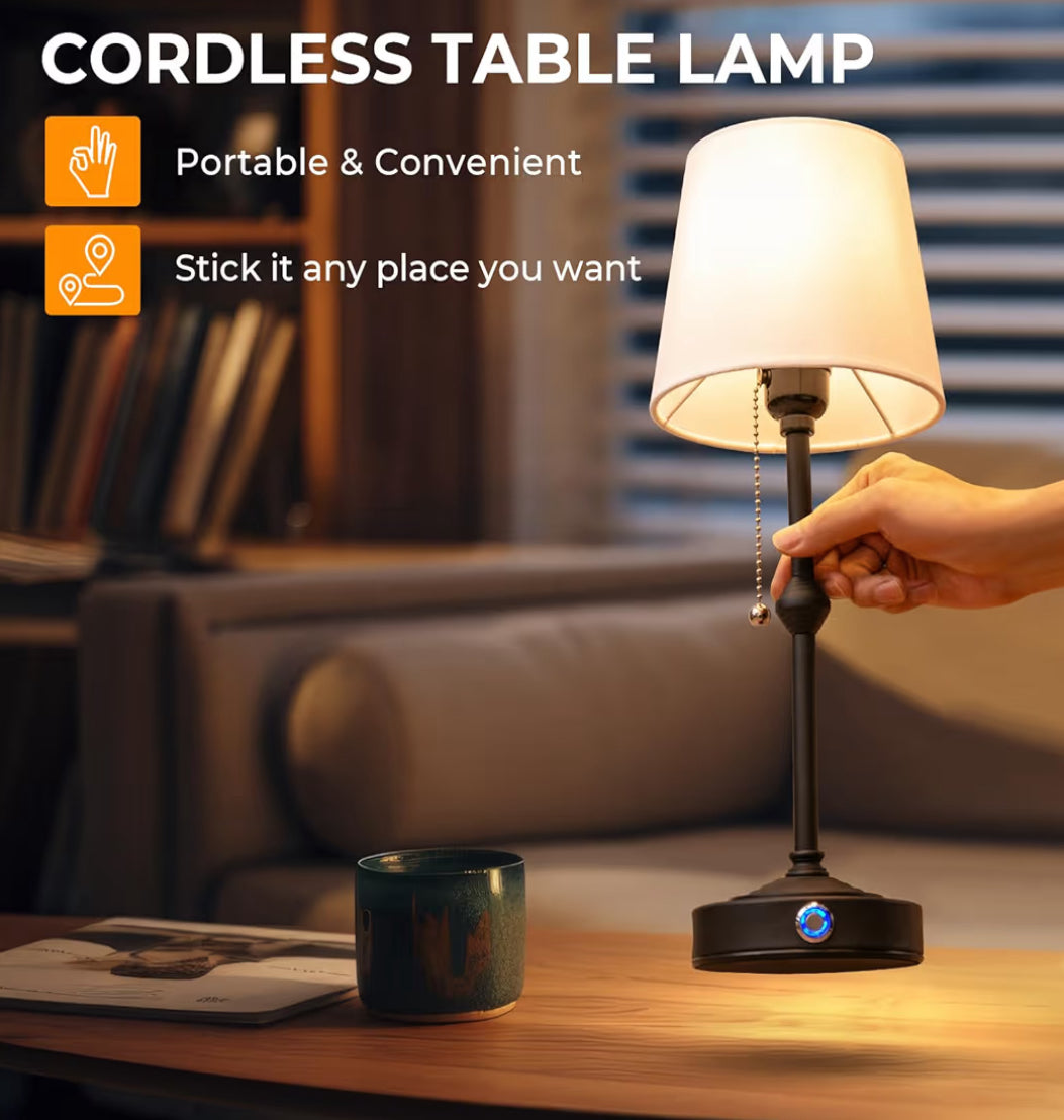 Portable Rechargeable Cordless Table Lamp