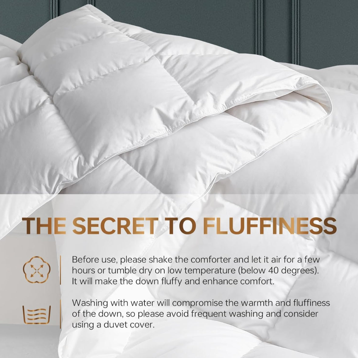 White Goose Down Comforter Queen