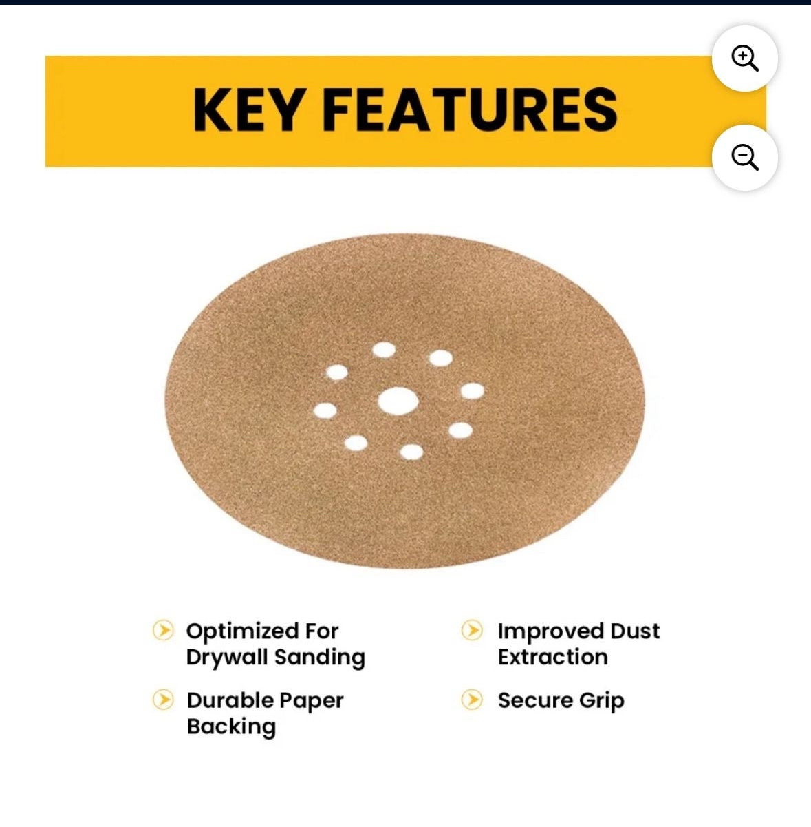 DeWalt 9-Inch Drywall 240G Sandpaper (25-Pack)