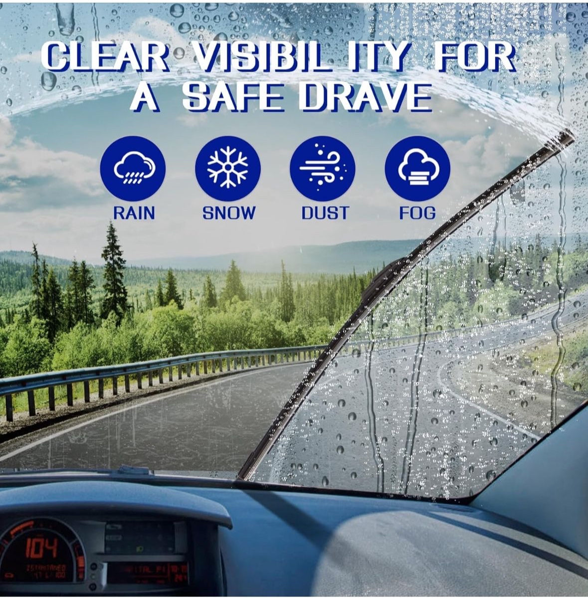 Windshield Wiper Blades replacement for 2014-2018 Chevrolet Silverado, 2014-2018 GMC Sierra，22 inch Wiper blades,Pack of 2,Windshield Wipers meet OEM up