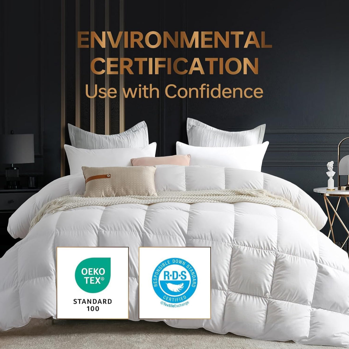 White Goose Down Comforter Queen