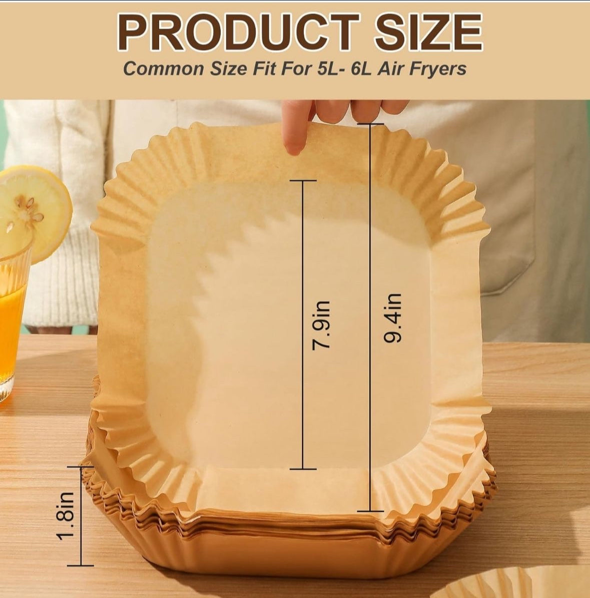 Air Fryer Liners Disposable Square