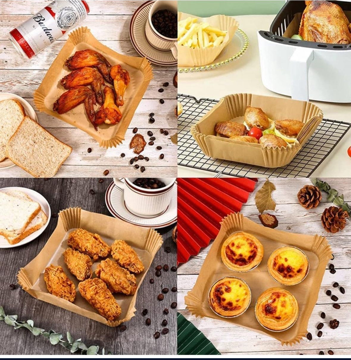 Air Fryer Liners Disposable Square