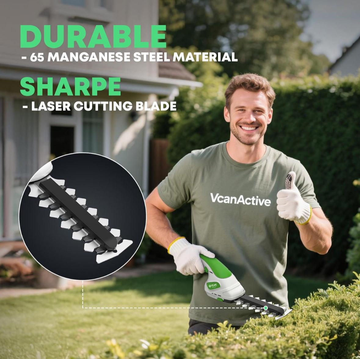 2-in-1 Hedge Trimmer Cordless & Grass Shear