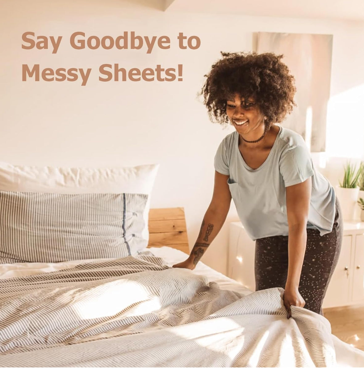 Bed Sheet Holders for Corners 8Pcs, Patented Bed Sheet Grippers Keep Sheets Firm and Tight, Heavy-Duty Sheets Locks(L-Height 4.72″)