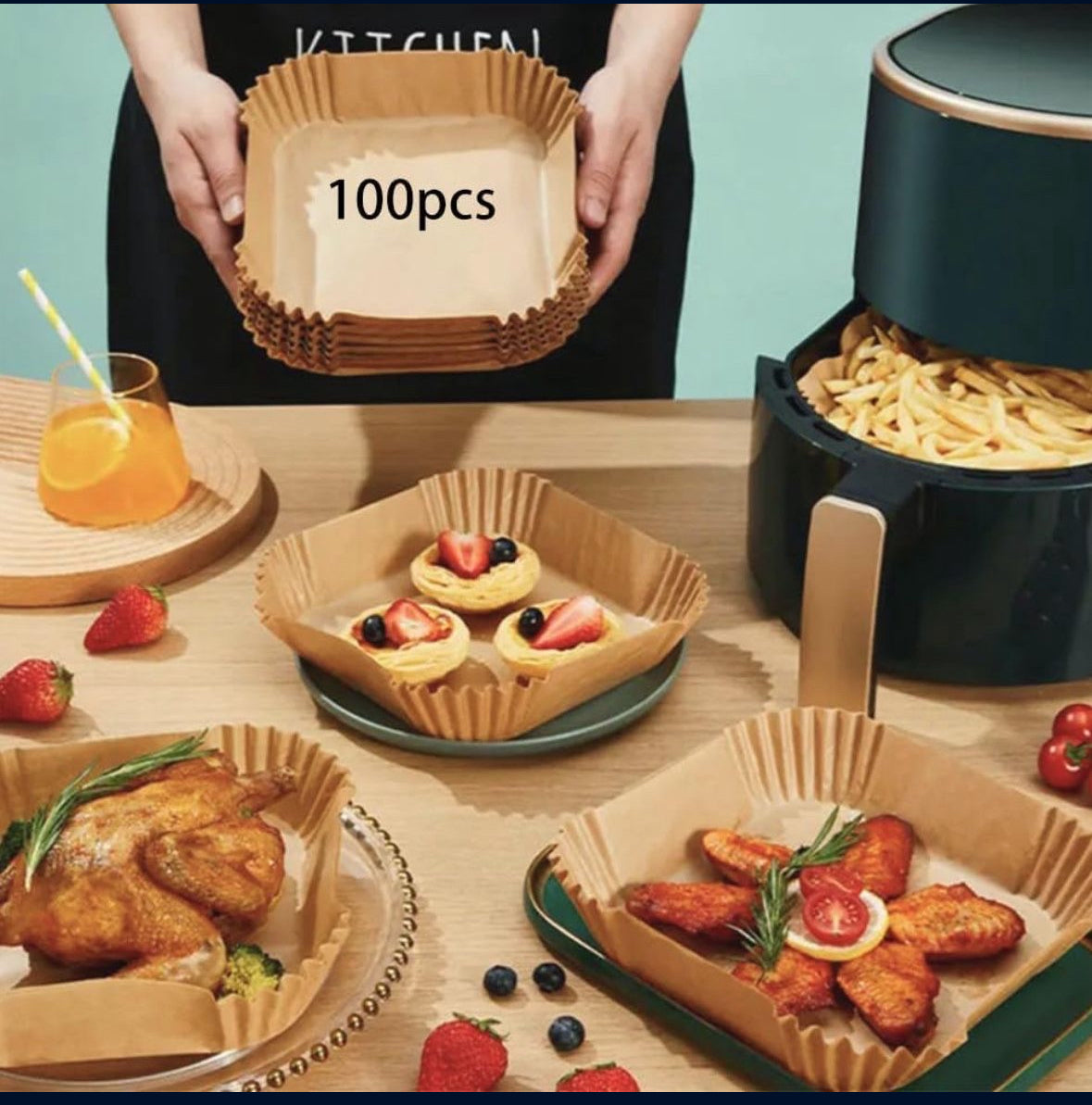 Air Fryer Liners Disposable Square